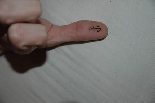 Anchor Sign On Thumb Top