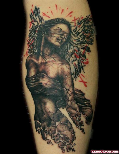 Dark Angel Tattoo On Arm