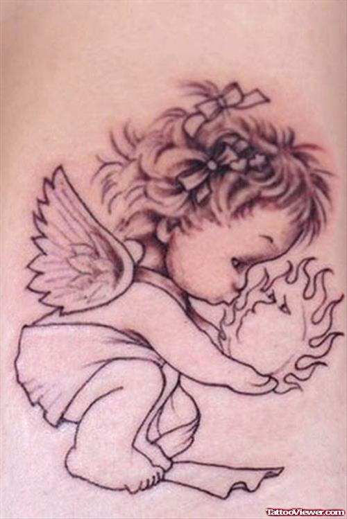 Baby Cherub Angel Tattoo