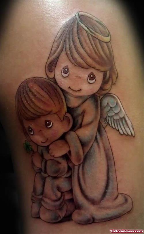 Little Angel Girl Tattoo