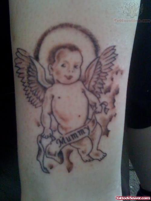 Little Angel Baby Tattoo