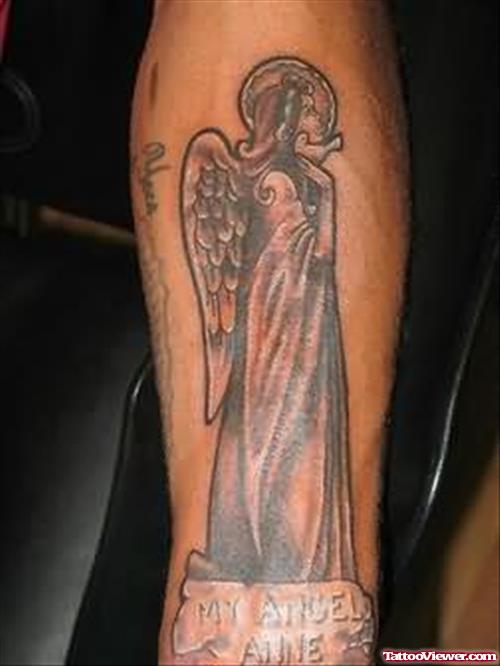 Attractive Angel Tattoo Design