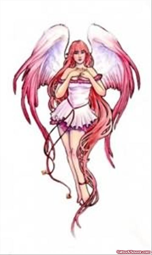 Fairy Angel Tattoo For Girls
