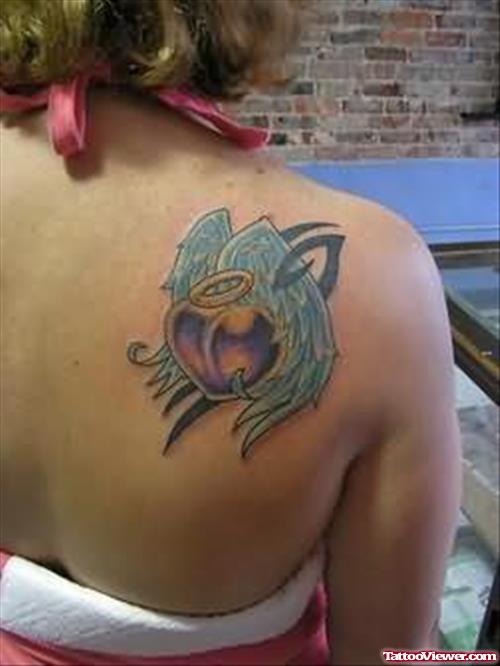 Angel Tattoo Picture On Back