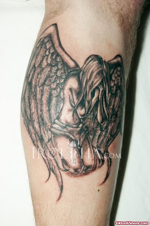 Angel Weeping Tattoo