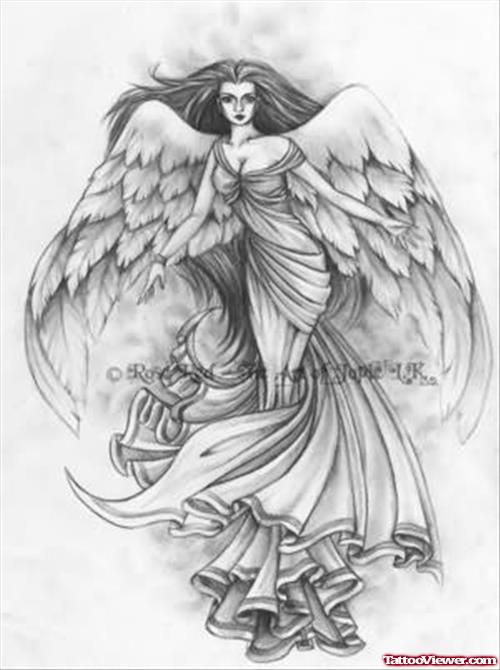 Angel Tattoo Design Picture