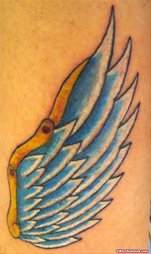 Blue Angel wing Tattoo