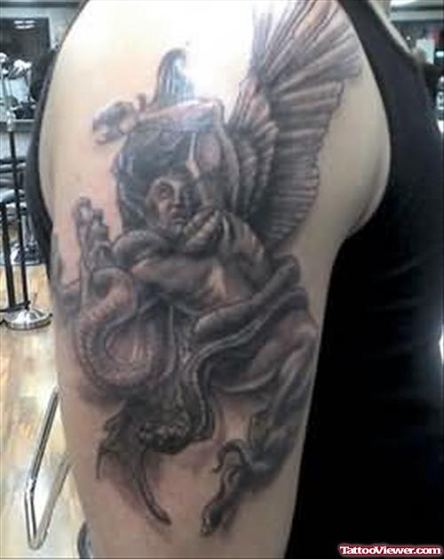 Angel Tattoo For Biceps