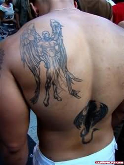 Angel Amazing Tattoo Design For Back