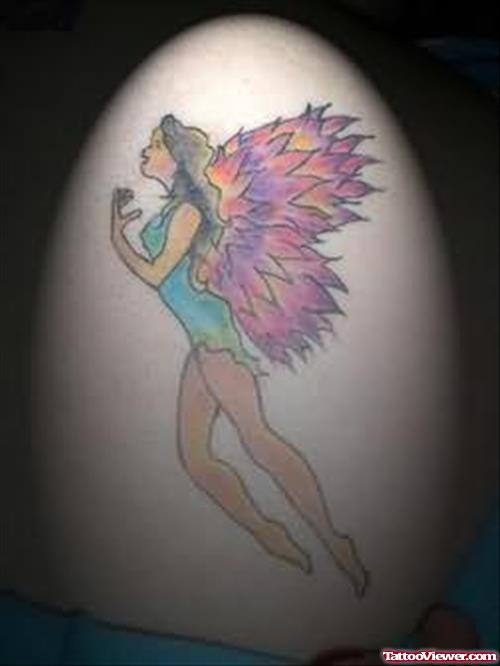 Angel Tattoo Design On Bicep