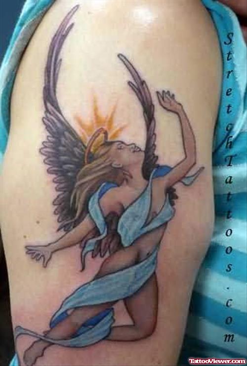 Angel Tattoo Design Stretch