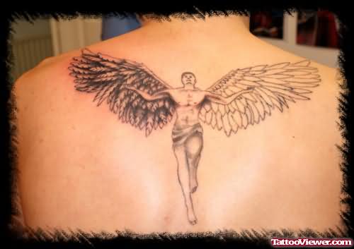 Angel Fying Tattoo Design