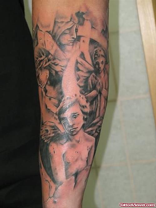 Angel Tattoos On Arm