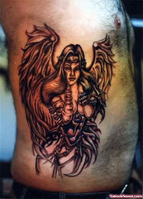 Angel Tattoo Designs For Rib