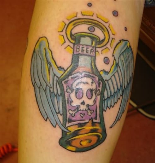 Angel Beer Tattoo