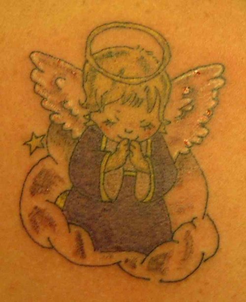 Child Angel Tattoo
