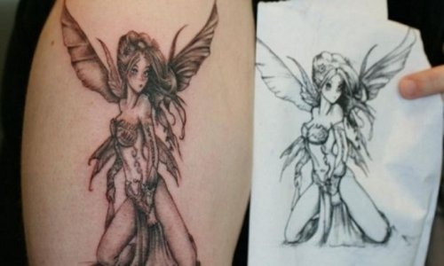 Fairy Angel Girl Tattoo