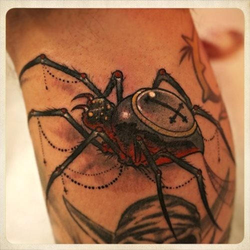 Color Spider Animal Tattoo