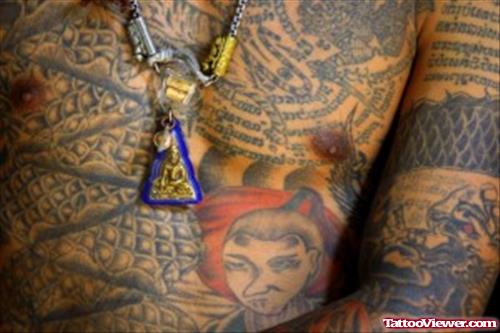 Animated Tattoos On Chest