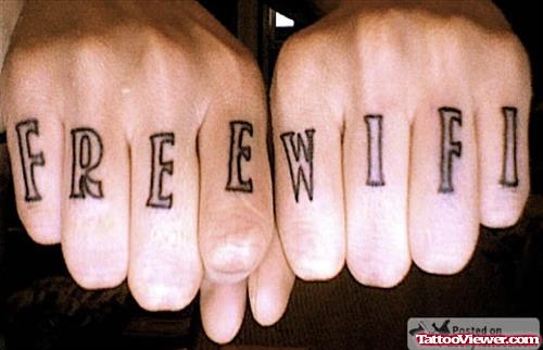 Free Wi Fi Animated Tattoos On Fingers