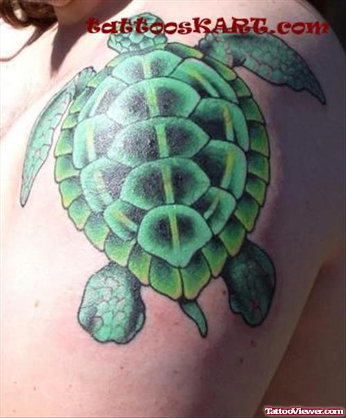 Green Turtle Animated Tattoo