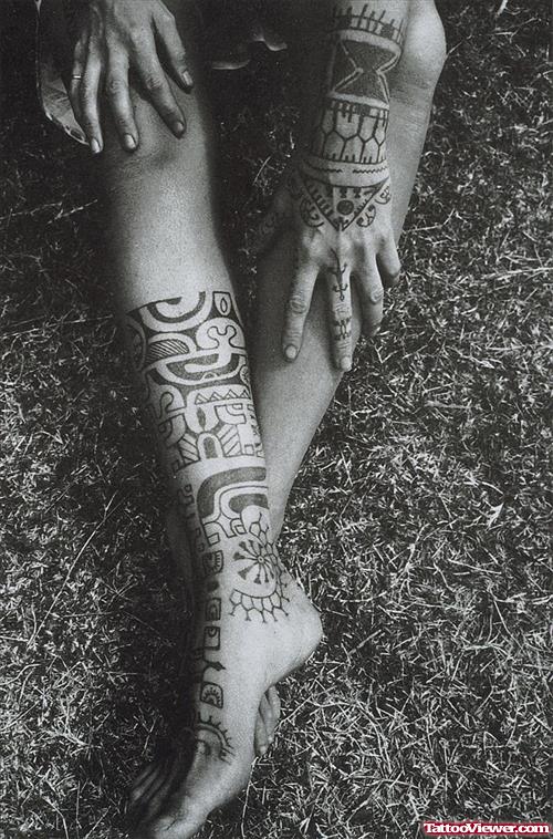 Animated Tattoos On Legs