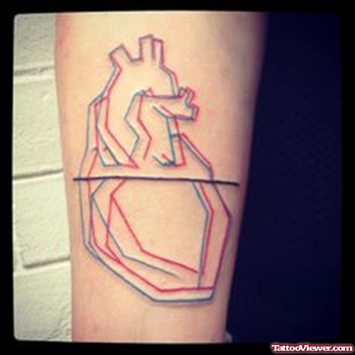 Animated 3D Heart Tattoo
