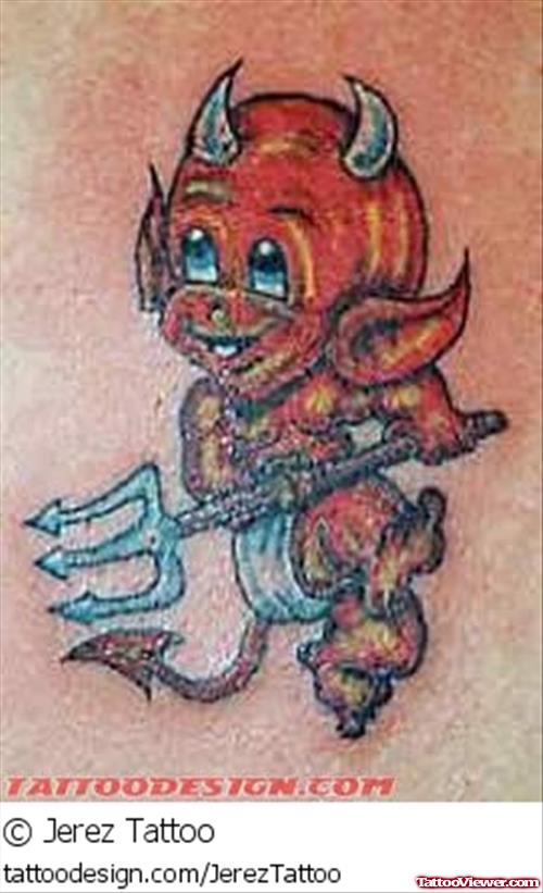 Devil Animated Tattoo Design