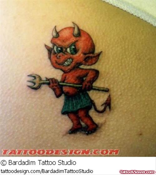 Red Ink Devil Animated Tattoo