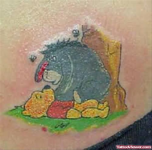 Animated Poo Bear Tattoo