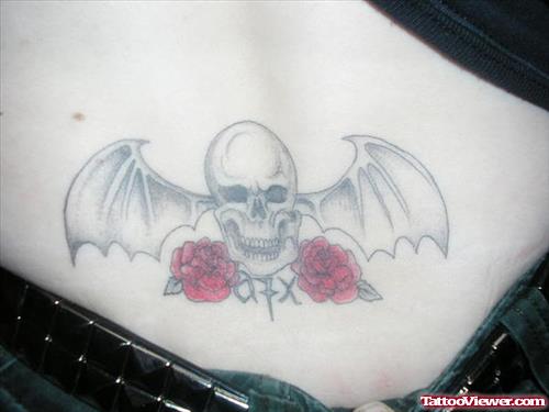 Skull Bat Tattoo