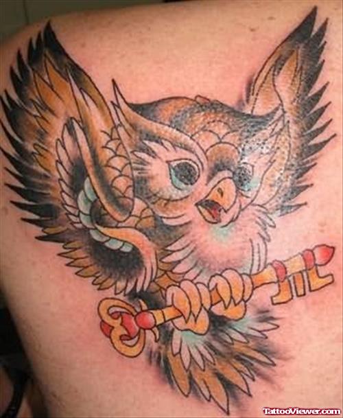 Animated Owl Tattoo