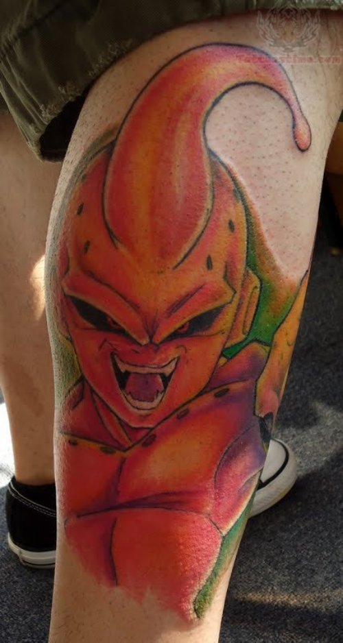 Dragon Ball Anime Color Ink Tattoo On Bicep
