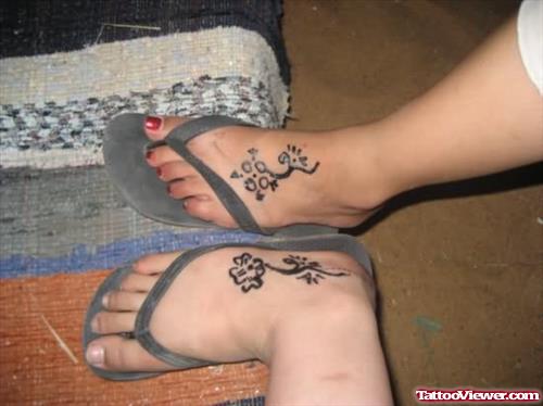 Couple Ankle Tattoo