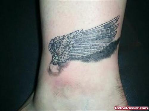 Angel Wing Tattoo On Ankle