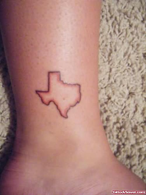 Map Tattoo On Ankle
