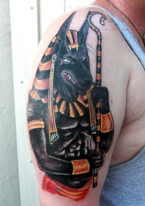 Men Have Anubis Tattoo