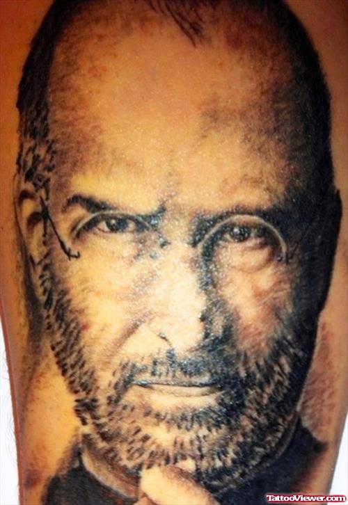 Steve Jobs Portrait Tattoo