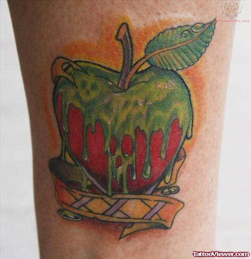 Poison Apple Tattoo On Arm