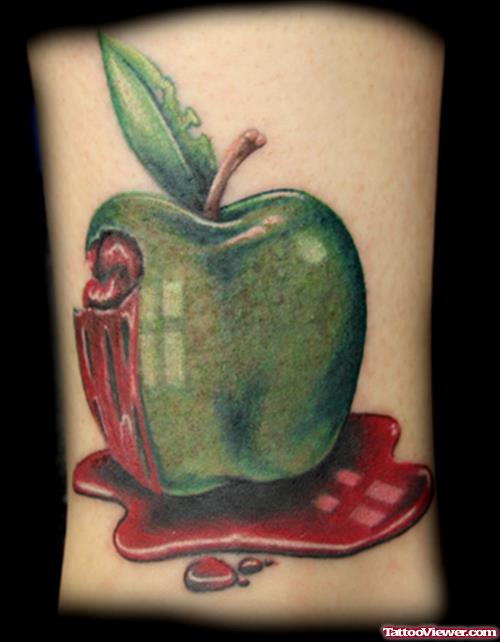 Bleeding Apple Tattoo