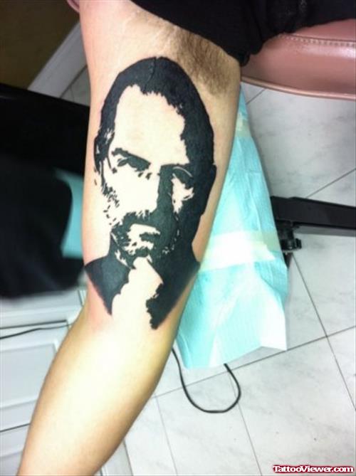 Apple Founder Steeve Jobs Tattoo On Arm