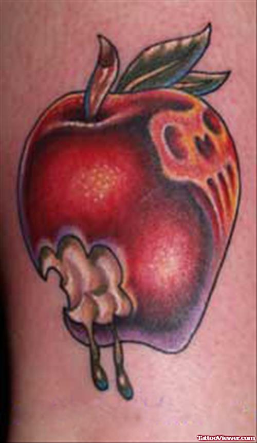Scary Apple Tattoo
