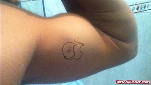 I Phone Apple Logo Tattoo