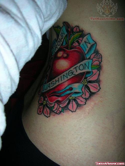 Washington Apple Tattoo