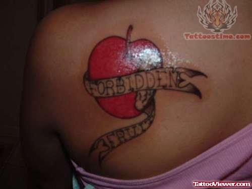Forbidden Fruit Apple Tattoo