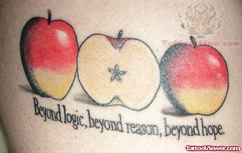 Beyond Reason Beyond Hope - Apple Tattoo