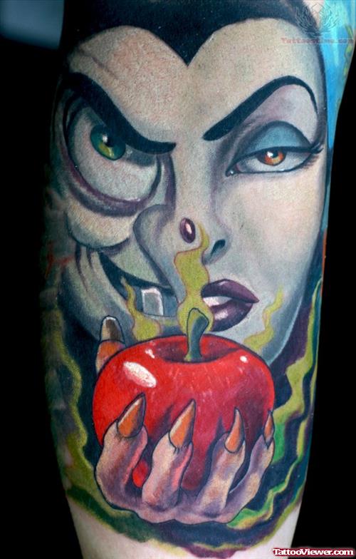 Vampire Red Apple Tattoo