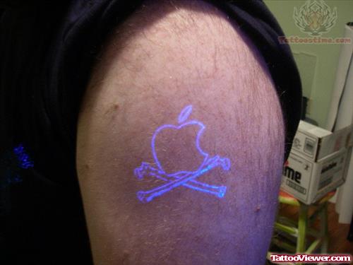 Radium Apple Tattoo On shoulder