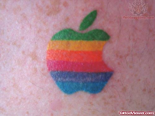 Color ink Apple Tattoo Logo