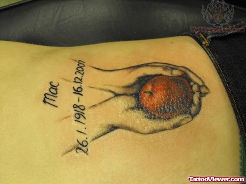 Memorial Eva Apple Tattoo